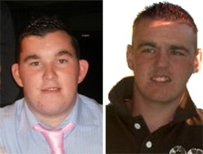 The families of Gary McLaughlin, left, and Darren Downey, who died in a road accident in 2009, have donated more than 20,000 in their memory to help fight cancer in Donegal.