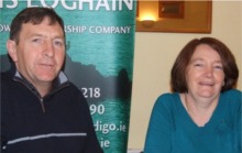 Cormac Skinnader, Co-ordinator and Noreen Murphy, Administrator with Inishowen Rural Transport.