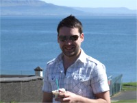 Aiden McCafferty, Derry, cools down with some ice cream.